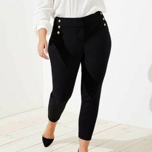 LOFT Black Marisa Skinny Ankle High Waisted Pants